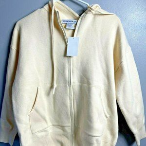 COTTON EMPORIUM WOMEN'S Ivory Open Cardigan Long Sleeve Size XS